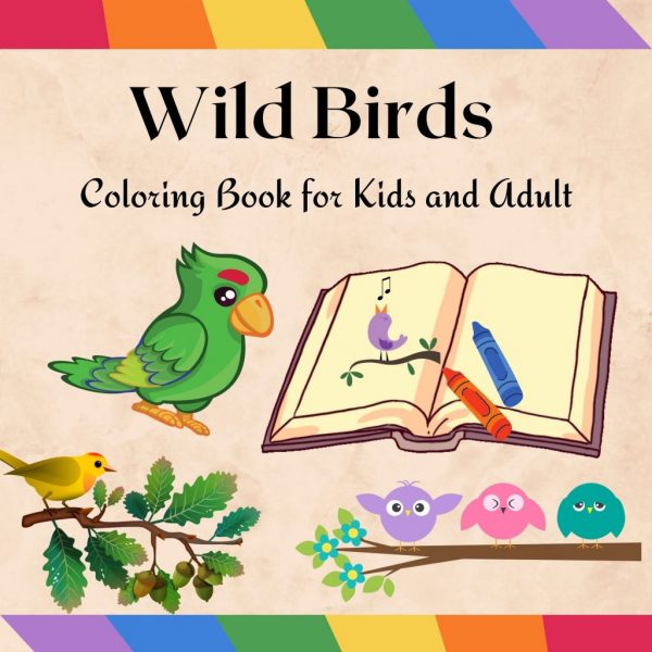 Wild Birds - Printable Coloring Book