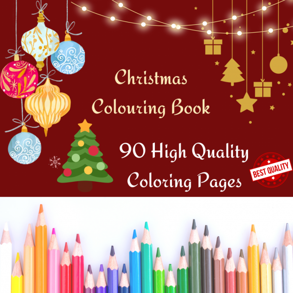 Christmas Printable Colouring E-Book