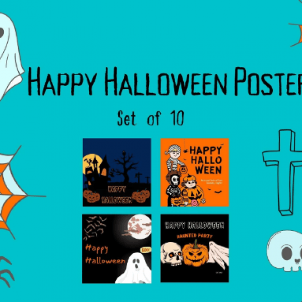 Happy Halloween Printable Posters