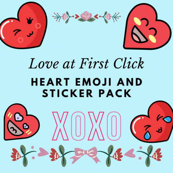 Love at First Click - Heart Emoji and Sticker Pack of 100