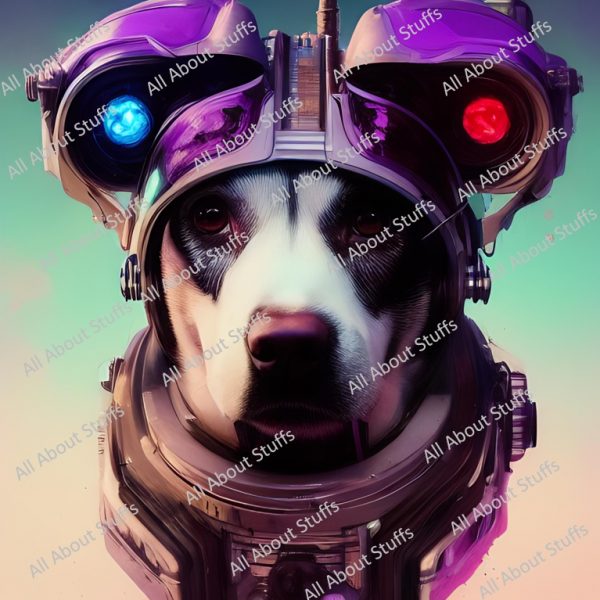 Cyber Canine: The Futuristic Space Pup