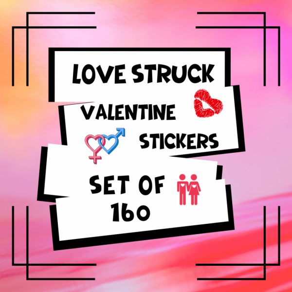 Love Struck : Valentine's Day Sticker Collection