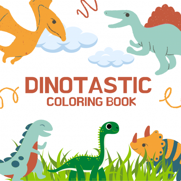 DinoTastic Digital Coloring Book