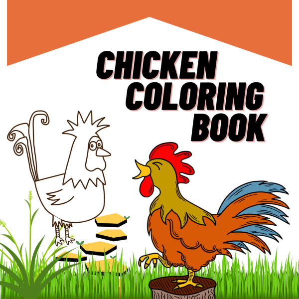 Digital Chicken Coloring Book