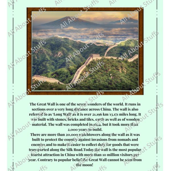 Factograph - The Facts Poster : The Great Wall of China