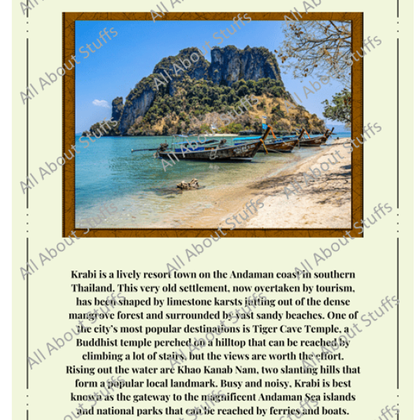 Factograph - The Facts Poster : Krabi, Thailand