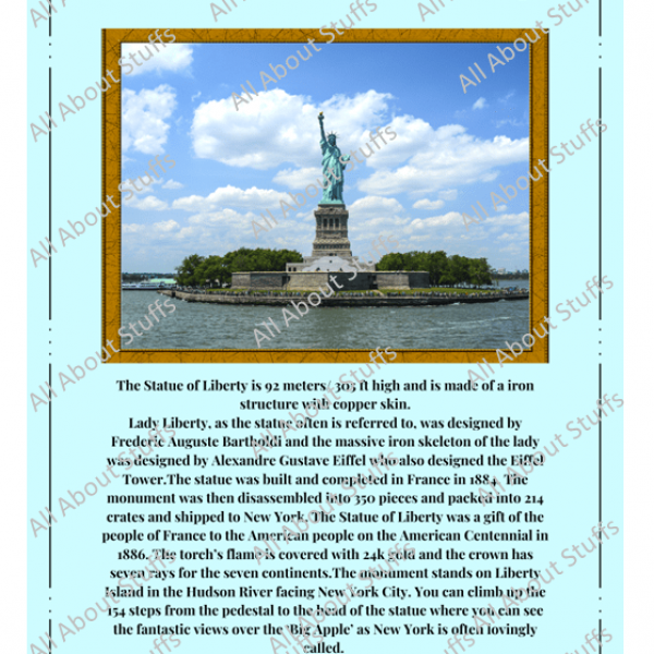 Factograph - The Facts Poster : The Statue of Liberty