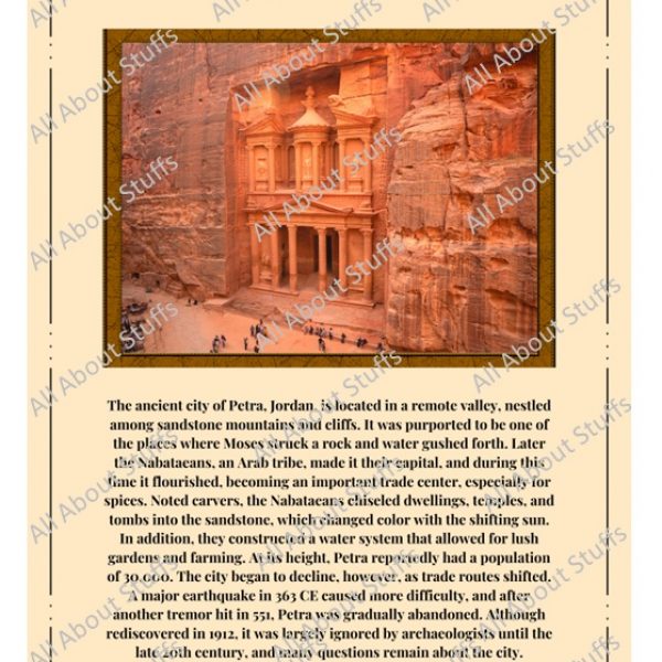 Factograph - The Facts Poster : Petra, Jordan