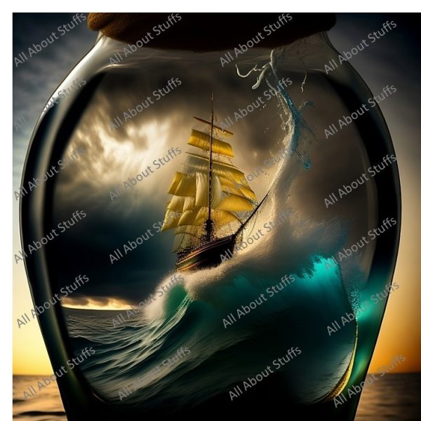 Bring the Seas to Your Walls : Ship in a Bottle Poster - 3