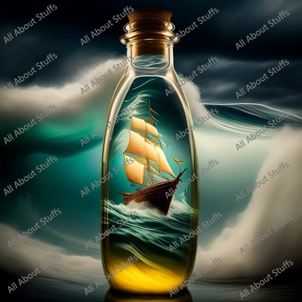 Bring the Seas to Your Walls : Ship in a Bottle Poster - 4