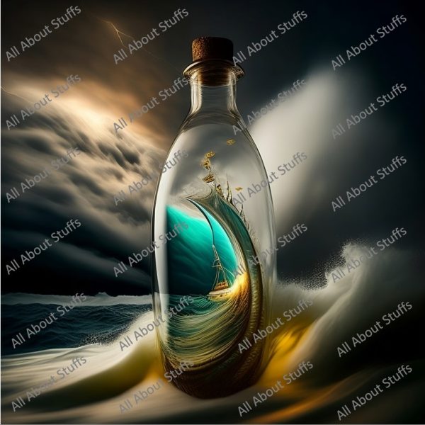 Bring the Seas to Your Walls : Ship in a Bottle Poster - 5