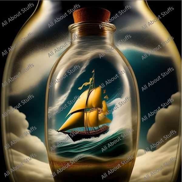 Bring the Seas to Your Walls : Ship in a Bottle Poster - 6